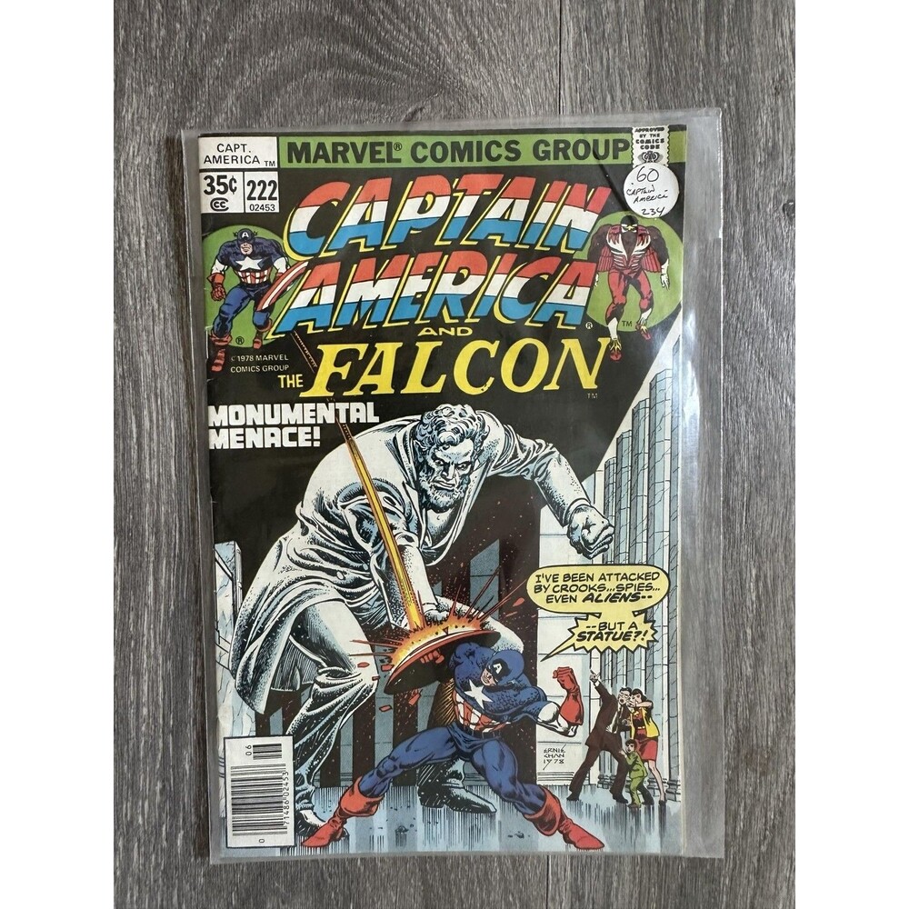 Marvel Captain America And The Falcon #222 Single Issue Comic 1978 Color